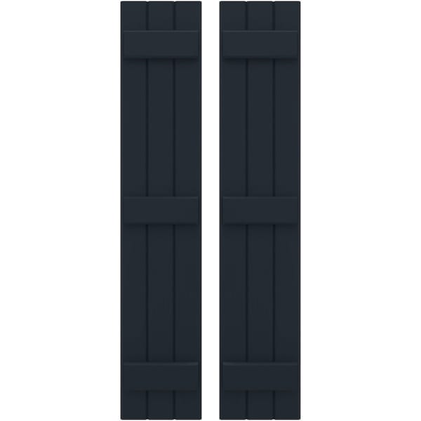 Ekena Millwork Americraft 3-Board, 3 Batten Exterior Real Wood Joined Board-n-Batten Shutters, ARW401BB311X74OBH, PR ARW401BB311X74OBH - main